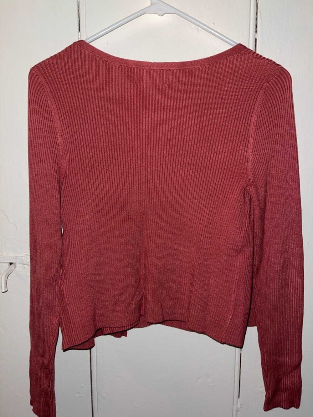 Old Navy Two-Piece Ribbed Cardigan & Tank Set - Rust - Picture 5 of 6